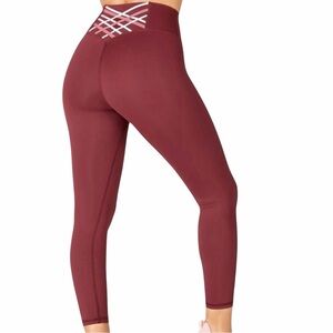 Fabletics Power Hold Kessler II High Waisted Strappy Leggings Pants M